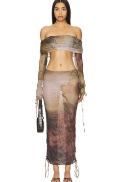 Lace Up Fold Over Top