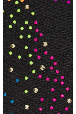 Lachelle Neon Stud Starburst Crop Zip Up Hoodie