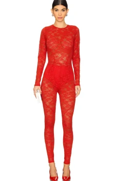 Le Stretch Lace Catsuit