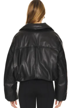 Leather Bomber Jacket