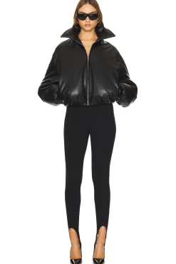 Leather Bomber Jacket