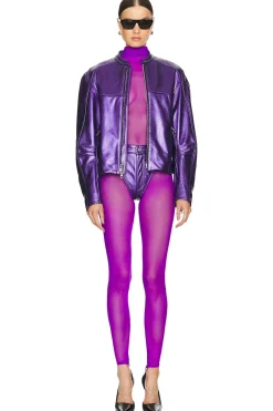 Leather Bomber Jacket