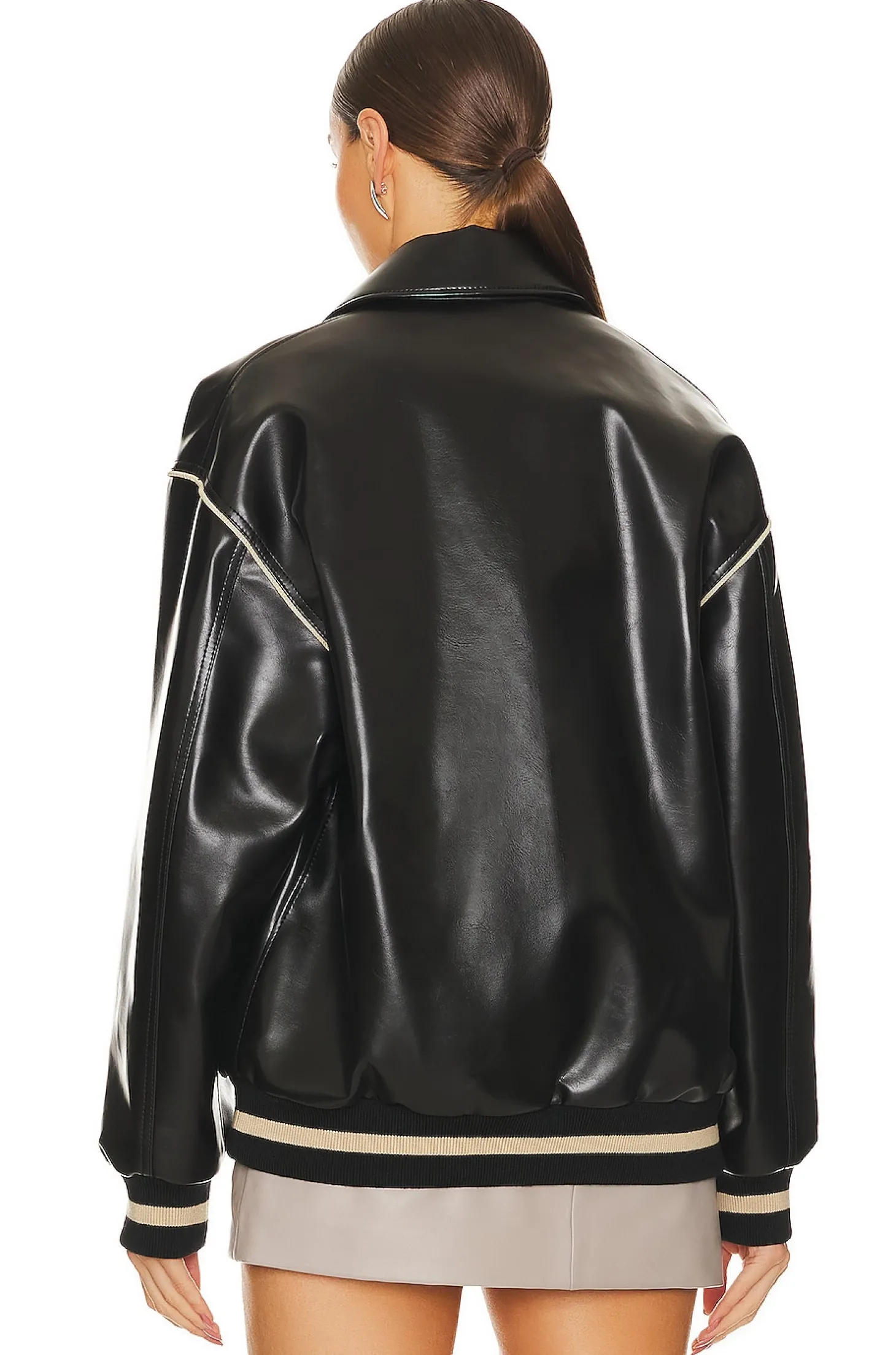 Leather Bomber Jacket