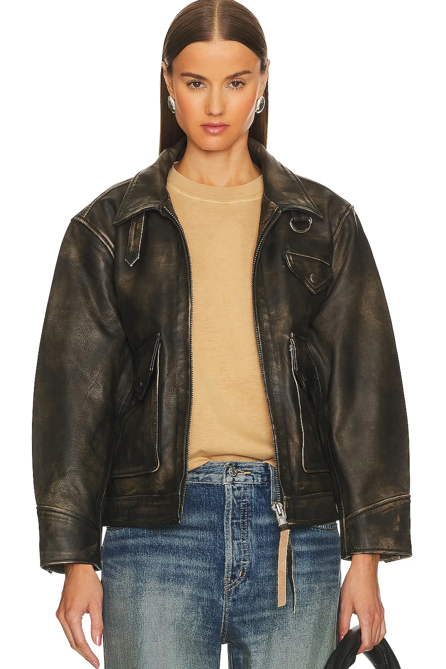 Leather Pocket Jacket