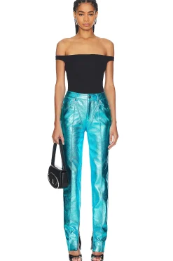 Leather Tapered Pant