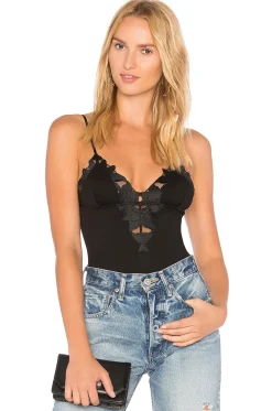Lily Lace V Neck Bodysuit