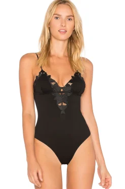 Lily Lace V Neck Bodysuit