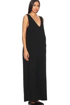 Linen Maternity Jumpsuit