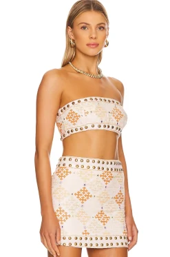 Liza Embroidered Crop Top