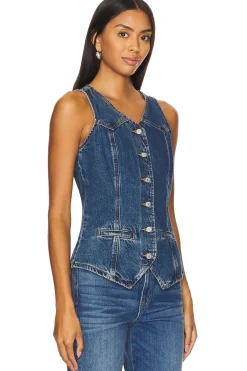Longline Denim Vest