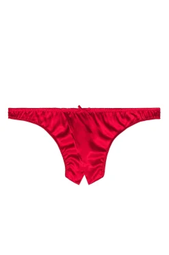 Luxe Crotchless Thong