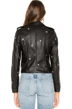 Lydia Embroidered Moto Jacket
