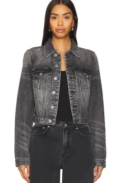Maeve Fitted Denim Jacket