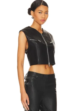 Malcom Faux Leather Vest