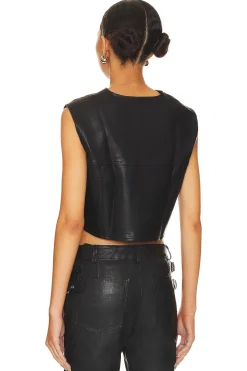 Malcom Faux Leather Vest
