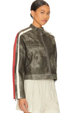 Mandi Faux Leather Moto Jacket