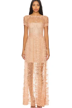 Megan Cap Sleeve Gown