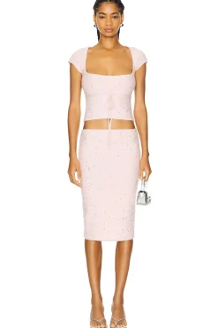 Miki Sequin Knit Skirt