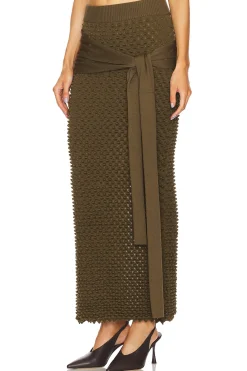 Mini Spike Wrap Skirt