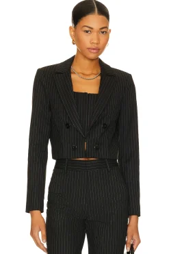 Mya Crpd Ntch Col Ftd Blzr