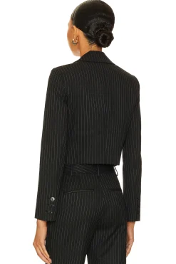 Mya Crpd Ntch Col Ftd Blzr