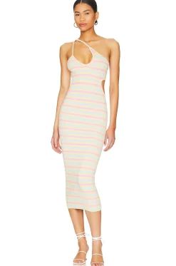 Nadira Cut Out Midi Knit Dress