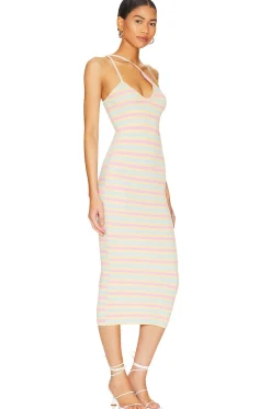Nadira Cut Out Midi Knit Dress