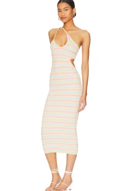 Nadira Cut Out Midi Knit Dress