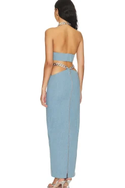 Naomi Halterneck Maxi Dress