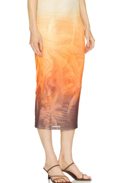 Nia Mesh Midi Skirt