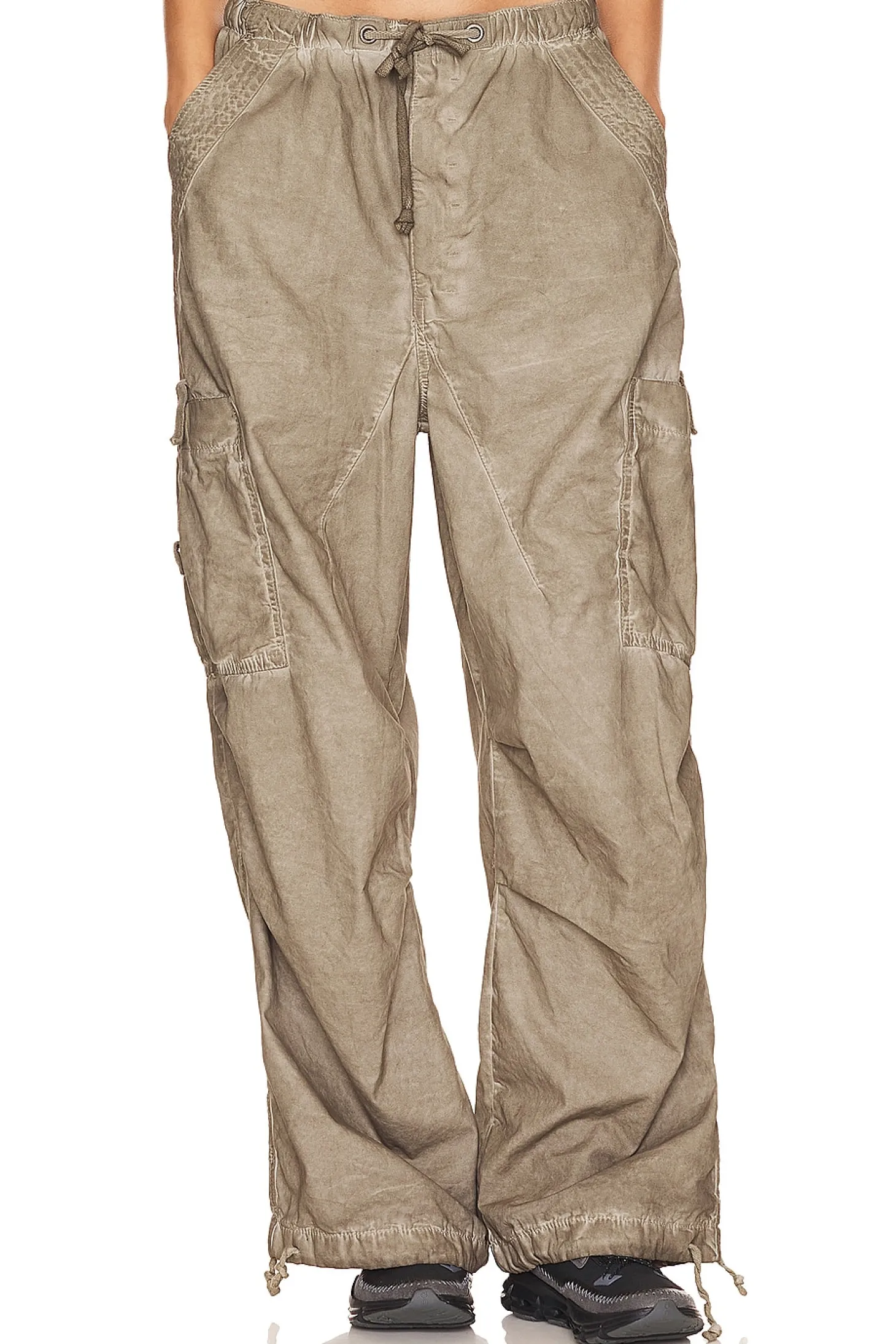 Oil Wash Parachute Pants