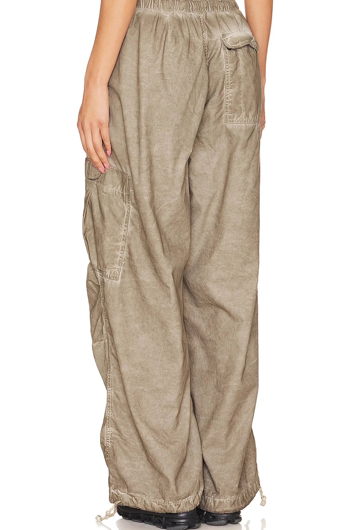 Oil Wash Parachute Pants