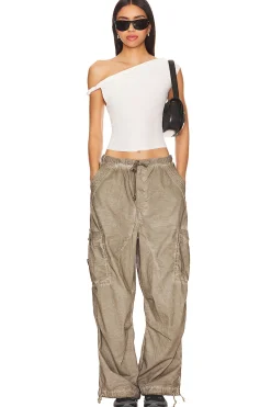 Oil Wash Parachute Pants