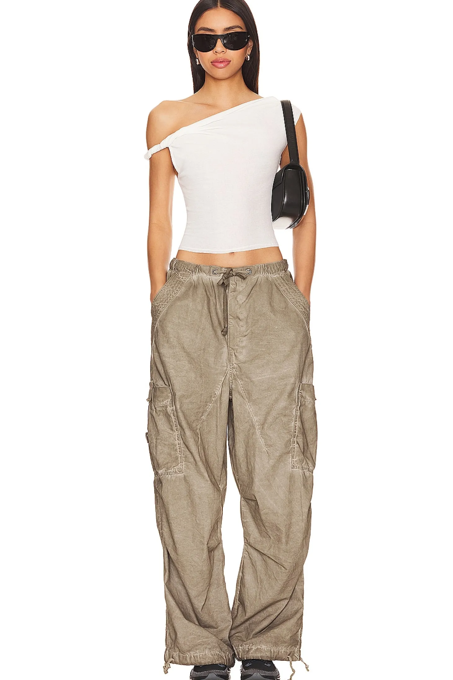 Oil Wash Parachute Pants