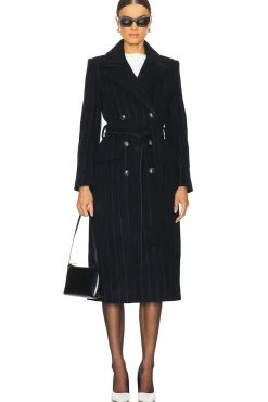 Olina Long Coat With Belt