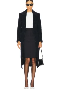 Olina Long Coat With Belt