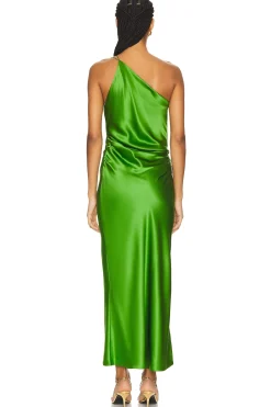 One Shoulder Cowl Dress