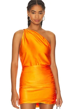 One Shoulder Cowl Top