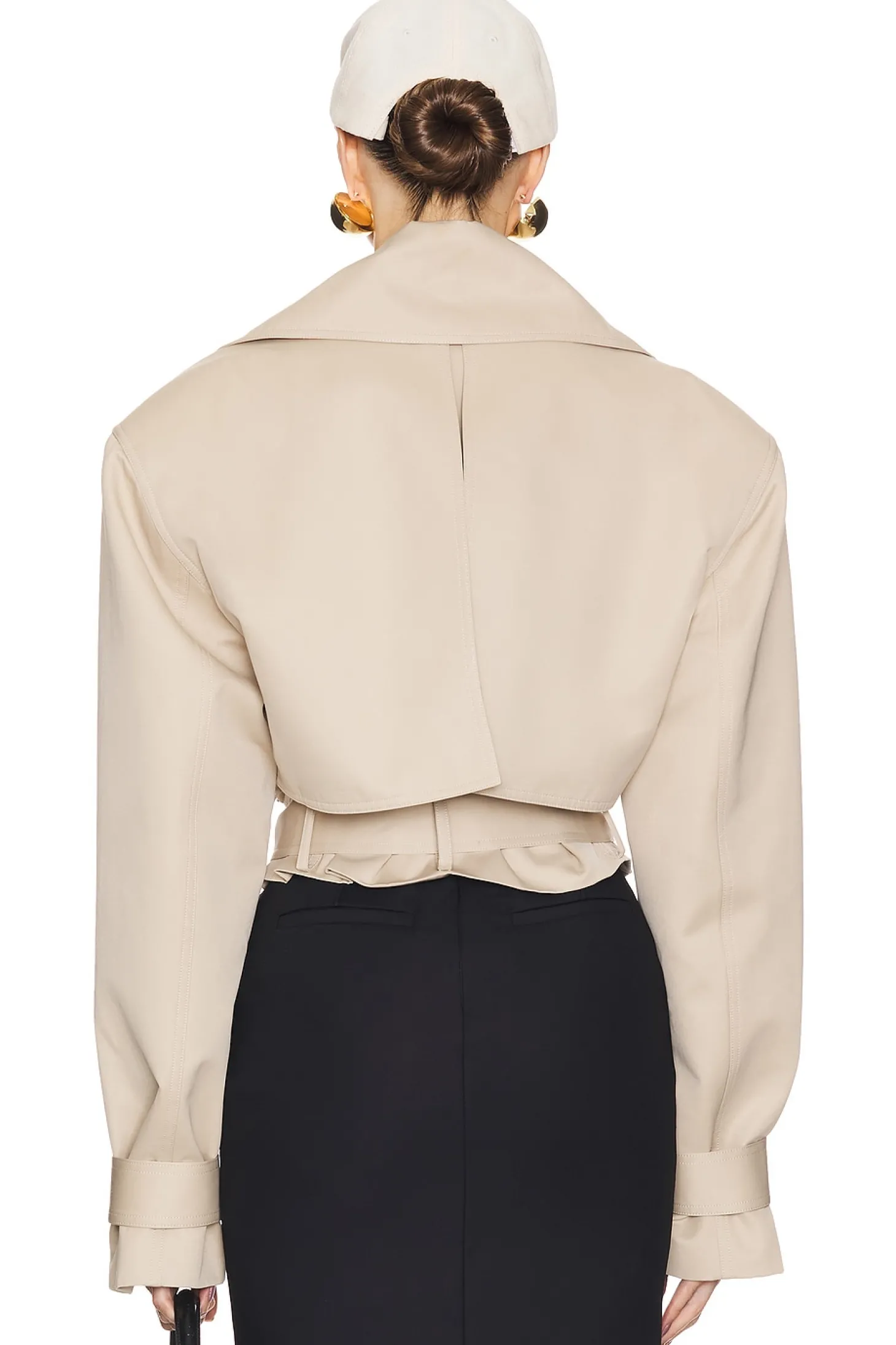 Oversized Cropped Trench