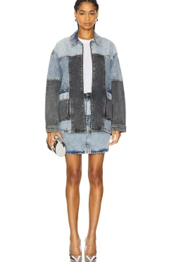Oversized Patchwork Jacket