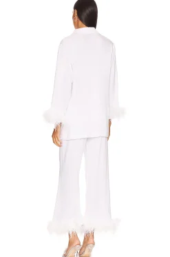 Pajama Set with Double Feathers