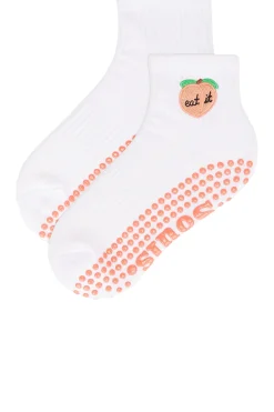 Peach Grip Socks