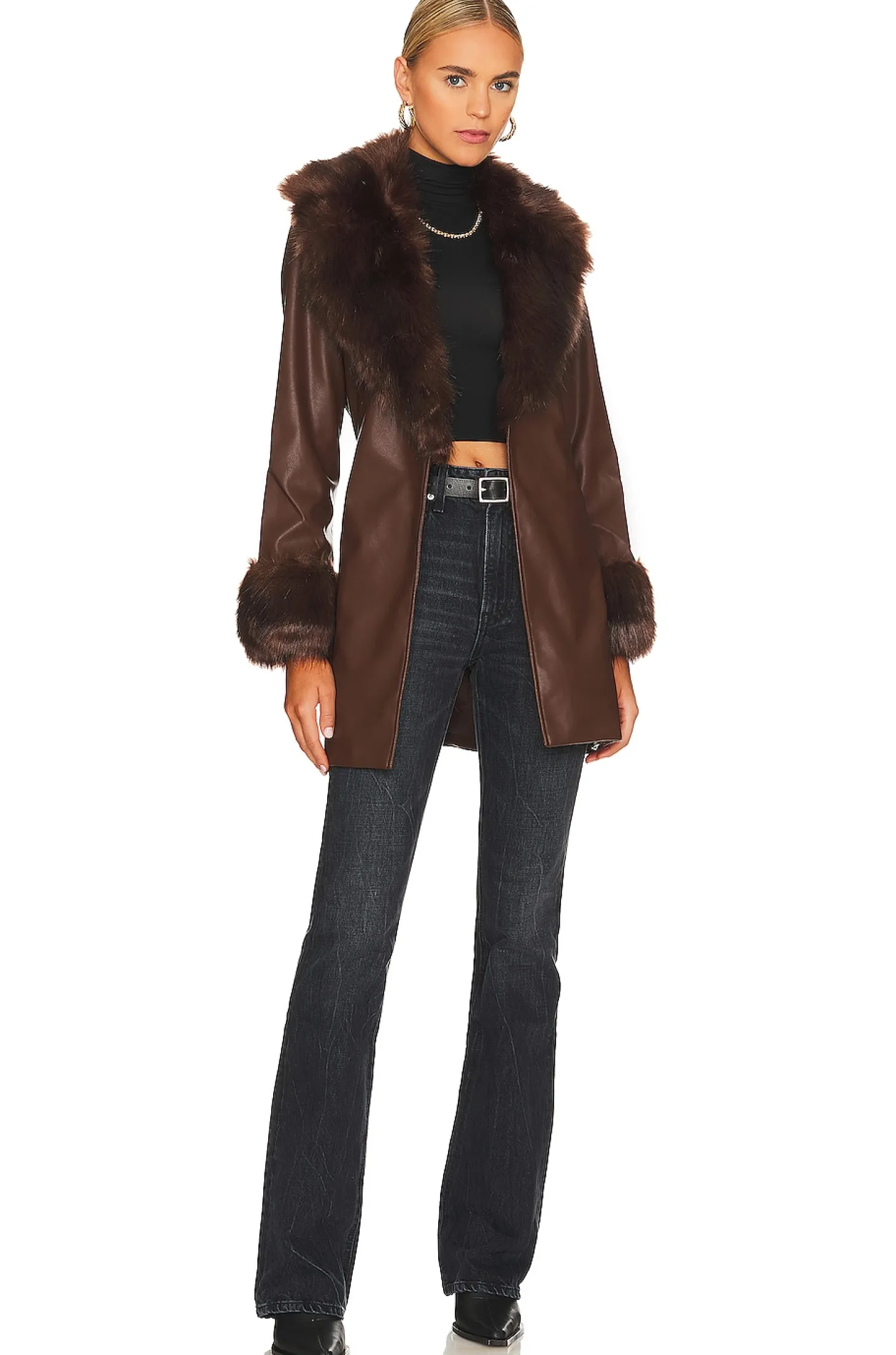 Penny Lane Faux Leather Jacket