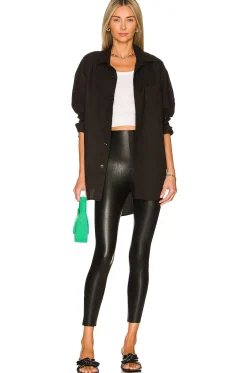 Petite Faux Leather Leggings