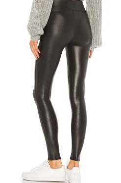 Petite Faux Leather Legging