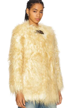 Petra Faux Mongolian Fur Short Coat