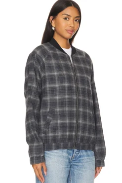 Plaid Bomber Jacket