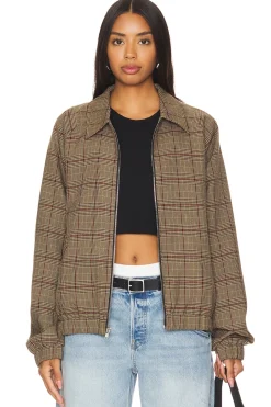 Plaid Bomber Jacket