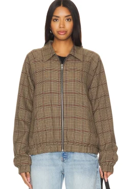 Plaid Bomber Jacket