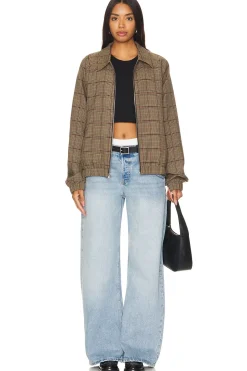 Plaid Bomber Jacket